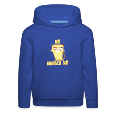 Katze Nö Einfach Nö Kinder Premium Hoodie - Royalblau