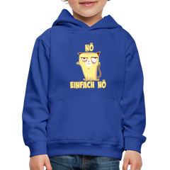 Katze Nö Einfach Nö Kinder Premium Hoodie - Royalblau