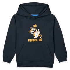 Katze Nö Einfach Nö Kinder Premium Hoodie - Navy