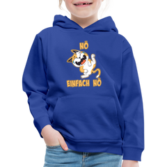 Katze Nö Einfach Nö Kinder Premium Hoodie - Royalblau