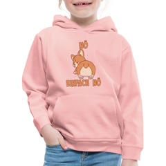 Corgi Popo: Nö Einfach Nö Kinder Premium Hoodie - Kristallrosa