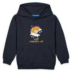 Träumendes Einhorn Nö Einfach Nö Kinder Premium Hoodie - Navy