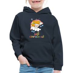 Träumendes Einhorn Nö Einfach Nö Kinder Premium Hoodie - Navy