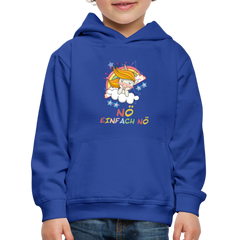 Träumendes Einhorn Nö Einfach Nö Kinder Premium Hoodie - Royalblau