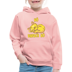 Schlafende Katze Nö Einfach Nö Kinder Premium Hoodie - Kristallrosa