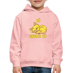 Schlafende Katze Nö Einfach Nö Kinder Premium Hoodie - Kristallrosa