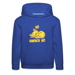 Schlafende Katze Nö Einfach Nö Kinder Premium Hoodie - Royalblau