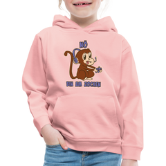 Affe Zocker Nö Einfach Nö Kinder Premium Hoodie - Kristallrosa