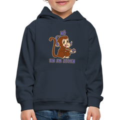 Affe Zocker Nö Einfach Nö Kinder Premium Hoodie - Navy