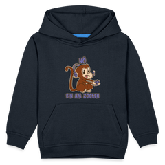 Affe Zocker Nö Einfach Nö Kinder Premium Hoodie - Navy