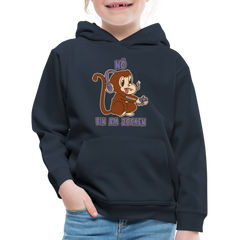 Affe Zocker Nö Einfach Nö Kinder Premium Hoodie - Navy