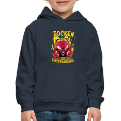 Monster Zocken zur Entspannung Kinder Premium Hoodie - Navy