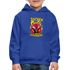 Monster Zocken zur Entspannung Kinder Premium Hoodie - Royalblau