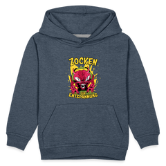 Monster Zocken zur Entspannung Kinder Premium Hoodie - Jeansblau