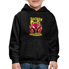 Monster Zocken zur Entspannung Kinder Premium Hoodie - Anthrazit