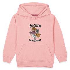 Junge Zocken zur Entspannung Kinder Premium Hoodie - Kristallrosa