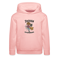 Junge Zocken zur Entspannung Kinder Premium Hoodie - Kristallrosa