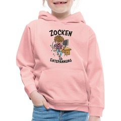 Junge Zocken zur Entspannung Kinder Premium Hoodie - Kristallrosa