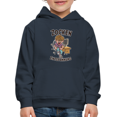 Junge Zocken zur Entspannung Kinder Premium Hoodie - Navy