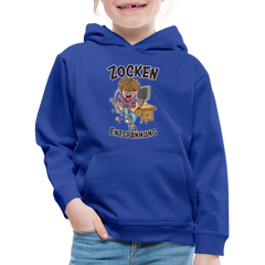 Junge Zocken zur Entspannung Kinder Premium Hoodie - Royalblau