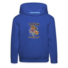 Junge Zocken zur Entspannung Kinder Premium Hoodie - Royalblau