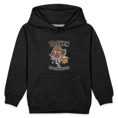 Junge Zocken zur Entspannung Kinder Premium Hoodie - Anthrazit