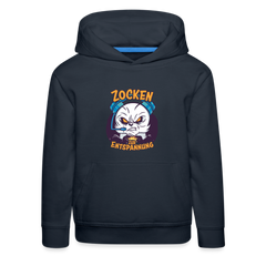 Panda Zocken zur Entspannung Kinder Premium Hoodie - Navy
