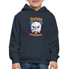 Panda Zocken zur Entspannung Kinder Premium Hoodie - Navy