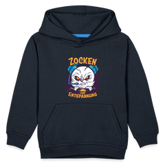 Panda Zocken zur Entspannung Kinder Premium Hoodie - Navy