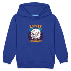 Panda Zocken zur Entspannung Kinder Premium Hoodie - Royalblau
