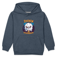 Panda Zocken zur Entspannung Kinder Premium Hoodie - Jeansblau