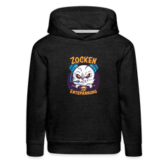 Panda Zocken zur Entspannung Kinder Premium Hoodie - Anthrazit