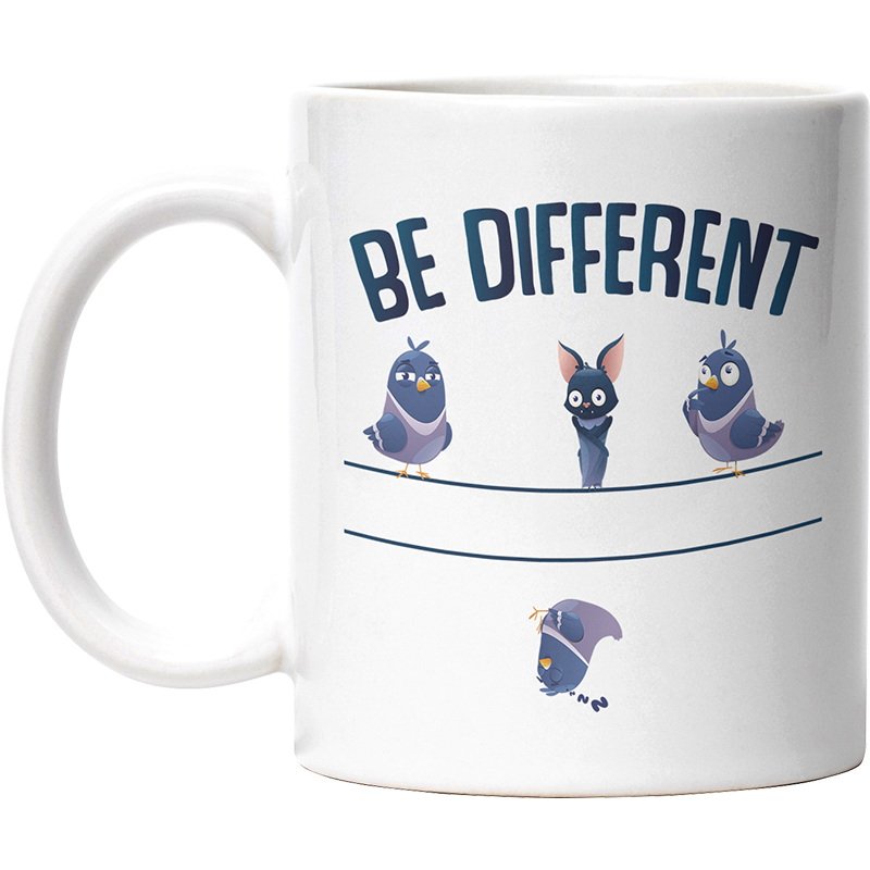 Be different Bat  Lustige Kaffeetassee online kaufen Geschenkidee
