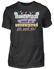Krankenpfleger | Coller Spruch mit Coronavirus | Herren T-Shirt in Black in Größe S