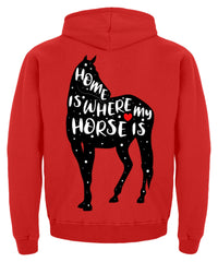 Zeigt funny adorable horse saying kinder hoodie in Farbe Baby Pink