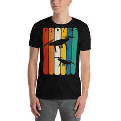 Zeigt drohnen-vintage-t-shirt in Navy