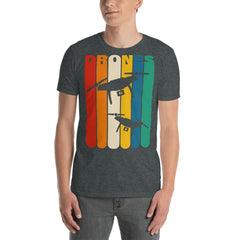 Zeigt drohnen-vintage-t-shirt in Navy