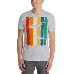 Zeigt drohnen-vintage-t-shirt in Navy