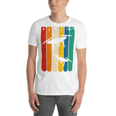 Zeigt drohnen-vintage-t-shirt in Navy