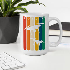Drohnen | Vintage Quadrokopter | Tasse für Drohnenpiloten