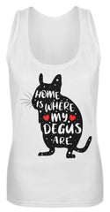 Zeigt funny adorable degu saying rodent frauen tanktop 1 in Farbe Purple