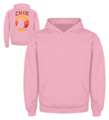 Zeigt chinchilla love vintage geschenk fur besitzer von chinchillas kinder hoodie in Farbe Jet Schwarz