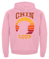 Zeigt chinchilla love vintage geschenk fur besitzer von chinchillas kinder hoodie in Farbe Baby Pink