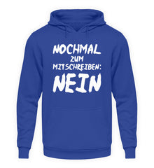 Zeigt nochmal zum mitschreiben nein unisex kapuzenpullover hoodie in Farbe Jet Black
