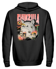 CHINZILLA | Geschenk für Chinchillahalter | Zipper Hoodie in Black in Größe S