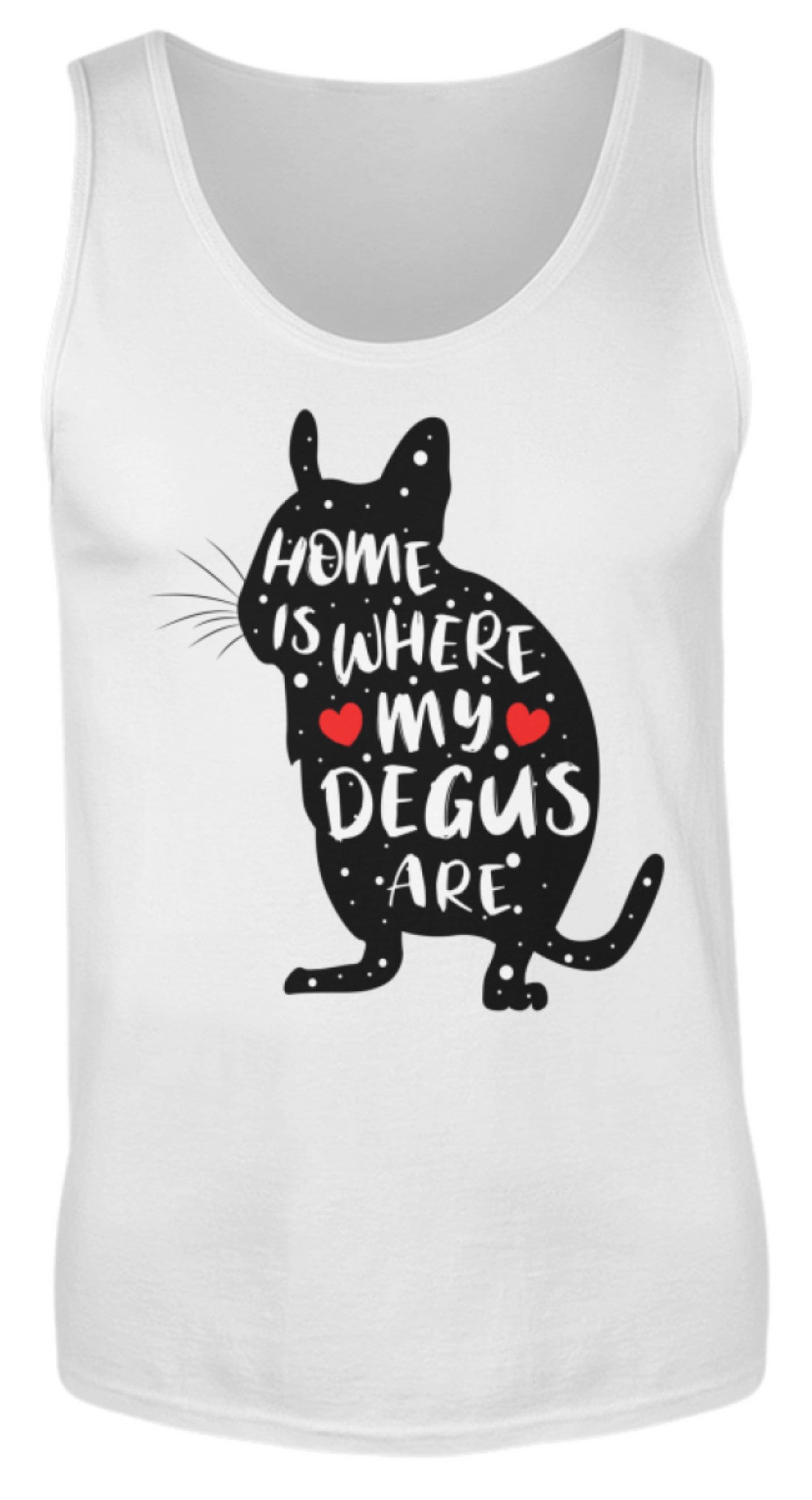 Zeigt funny adorable degu saying rodent herren tanktop 1 in Farbe Red