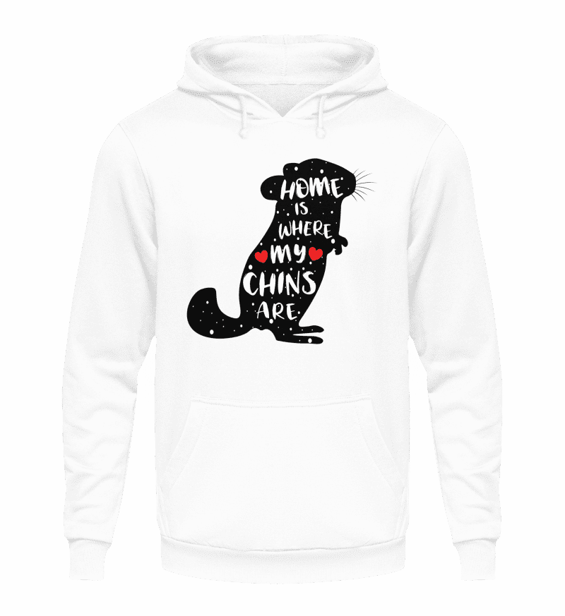 Zeigt chinchillas cooler spruch geschenk unisex kapuzenpullover hoodie in Farbe Sportgrau Heather