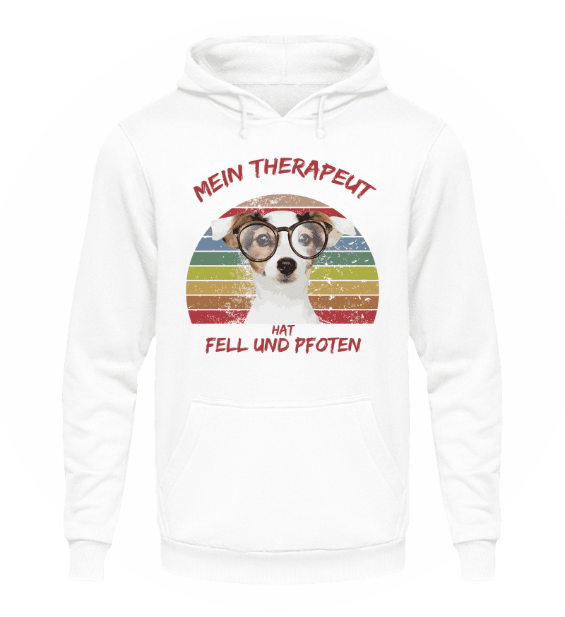 Jack Russel Terrier | Lustiger Spruch | Unisex Kapuzenpullover Hoodie in Heather Sport Grey in Größe L