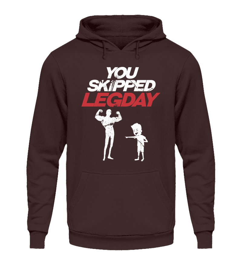Zeigt chicken legs never skip legday unisex kapuzenpullover hoodie 1 in Farbe Jet Black