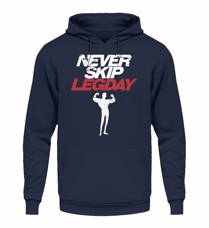 Zeigt chicken legs never skip legday unisex kapuzenpullover hoodie in Farbe Burgundy